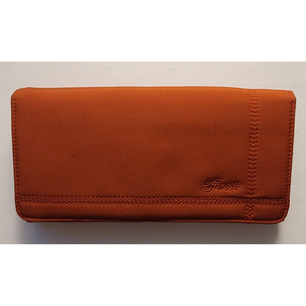 Fossil Burnt Orang Women's Wallet Fall  Color, Perfect For Fall